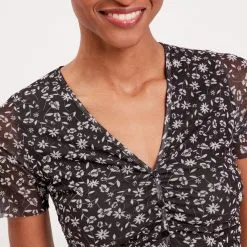 Vib's Robe évasée Manches Courtes Noir Femme 11 Vib's Robe évasée Manches Courtes Noir Femme -Robe Boutique robe evasee manches courtes noir femme d1 36125313310551001