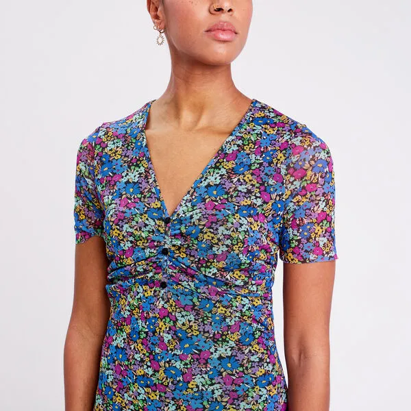 Vib's Robe évasée Manches Courtes Noir Femme 6 Vib's Robe évasée Manches Courtes Noir Femme – Image 4