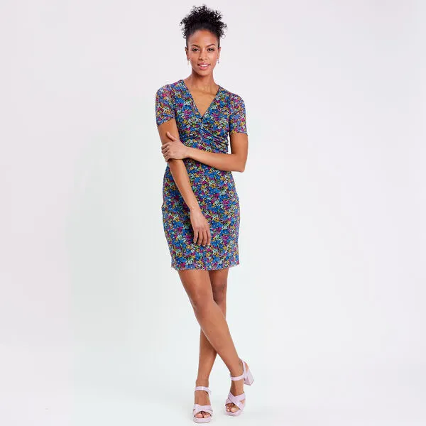 Vib's Robe évasée Manches Courtes Noir Femme 8 Vib's Robe évasée Manches Courtes Noir Femme – Image 6