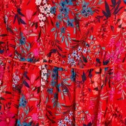 Vib's Robe évasée Manches Courtes Orange Femme -Robe Boutique robe evasee manches courtes orange femme d3 36125133701003720