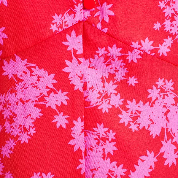 Vib's Robe évasée Manches Courtes Rouge Femme 7 Vib's Robe évasée Manches Courtes Rouge Femme – Image 5