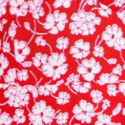 Vib's Robe évasée Manches Courtes Rouge Femme -Robe Boutique robe evasee manches courtes rouge femme d3 36125383310395389