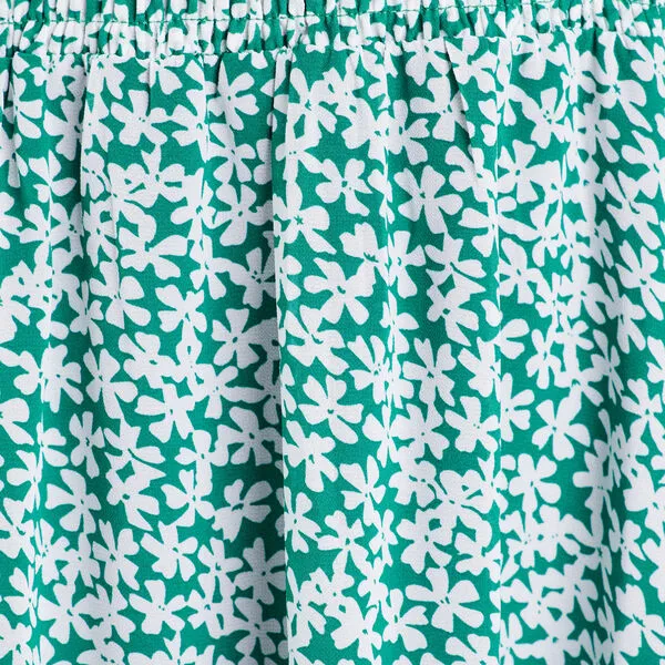 Vib's Robe évasée Manches Courtes Vert Femme 7 Vib's Robe évasée Manches Courtes Vert Femme – Image 5