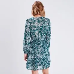 Vib's Robe évasée Manches Longues Vert émeraude Femme -Robe Boutique robe evasee manches longues vert emeraude femme b 36125373330231905