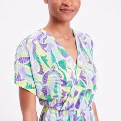 Vib's Robe évasée Plissée Beige Femme 11 Vib's Robe évasée Plissée Beige Femme -Robe Boutique robe evasee plissee beige femme d1 36125313310505422