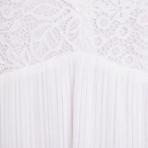 Vib's Robe évasée Sans Manches Ecru Femme 8 Vib's Robe évasée Sans Manches Ecru Femme – Image 6