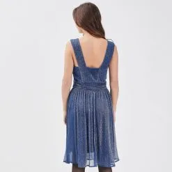 Vib's Robe évasée Sans Manches Gris Clair Femme 10 Vib's Robe évasée Sans Manches Gris Clair Femme -Robe Boutique robe evasee sans manches gris clair femme b 36125353300503871