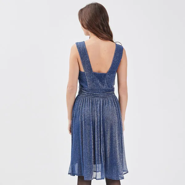 Vib's Robe évasée Sans Manches Gris Clair Femme 5 Vib's Robe évasée Sans Manches Gris Clair Femme – Image 3