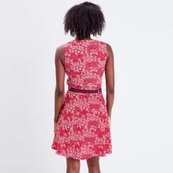 Vib's Robe évasée Sans Manches Rouge Femme 10 Vib's Robe évasée Sans Manches Rouge Femme -Robe Boutique robe evasee sans manches rouge femme b 36125393300254847