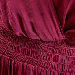 Vib's Robe évasée Satinée Prune Femme -Robe Boutique robe evasee satinee prune femme d3 36125393330310390