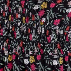 Vib's Robe évasée Taille Smockée Multicolore Femme -Robe Boutique robe evasee taille smockee multicolore femme d3 36125282810733640