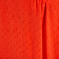 Vib's Robe évasée Volantée Orange Femme -Robe Boutique robe evasee volantee orange femme d3 36125393310481055