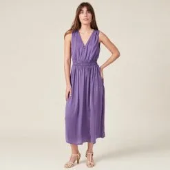 Vib's Robe Genoux Plissée Violet Foncé Femme 13 Vib's Robe Genoux Plissée Violet Foncé Femme -Robe Boutique robe genoux plissee violet fonc femme si 36125212820143750
