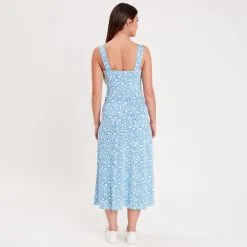 Vib's Robe Longue Ajustée Bleu Femme 10 Vib's Robe Longue Ajustée Bleu Femme -Robe Boutique robe longue ajustee bleu femme b 36125393350015497