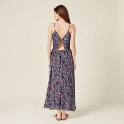 Vib's Robe Longue Droite à Bretelles Bleu Femme 10 Vib's Robe Longue Droite à Bretelles Bleu Femme -Robe Boutique robe longue droite a bretelles bleu femme b 36125212820274113