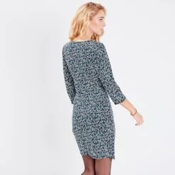 Vib's Robe Moulante Manches 3/4 Noir Femme -Robe Boutique robe moulante manches 34 noir femme b 36125383380025268