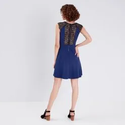 Vib's Robe Patineuse Avec Dentelle Bleu Marine Femme 10 Vib's Robe Patineuse Avec Dentelle Bleu Marine Femme -Robe Boutique robe patineuse avec dentelle bleu marine femme b 36125393300264792