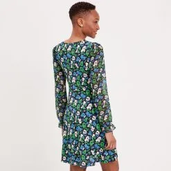 Vib's Robe Patineuse Manches Longues Noir Femme -Robe Boutique robe patineuse manches longues noir femme b 36125313330241001