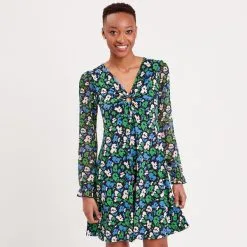 Vib's Robe Patineuse Manches Longues Noir Femme -Robe Boutique robe patineuse manches longues noir femme fp 36125313330241001