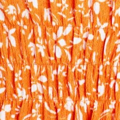 Vib's Robe Patineuse Smockée Orange Femme -Robe Boutique robe patineuse smockee orange femme d3 36125313310485398