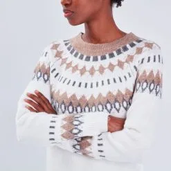 Vib's Robe Pull Droite Ecru Femme -Robe Boutique robe pull droite ecru femme d1 36125343490060277