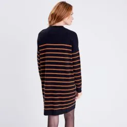 Vib's Robe Pull éco-responsable Noir Femme -Robe Boutique robe pull eco responsable noir femme b 36125292810620866