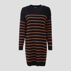 Vib's Robe Pull éco-responsable Noir Femme -Robe Boutique robe pull eco responsable noir femme fg 36125292810620866