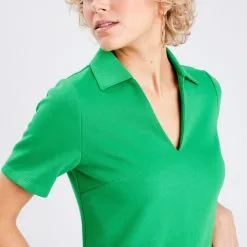 Vib's Robe Trapèze Manches Courtes Vert Femme 11 Vib's Robe Trapèze Manches Courtes Vert Femme -Robe Boutique robe trapeze manches courtes vert femme d1 36125313310194519