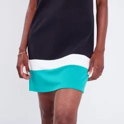 Vib's Robe Trapèze Manches Courtes Vert Femme -Robe Boutique robe trapeze manches courtes vert femme d2 36125393310384789