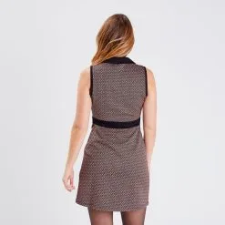 Vib's Robe Trapèze Sans Manches Marron Foncé Femme -Robe Boutique robe trapeze sans manches marron fonc femme b 36125393300274986