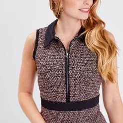 Vib's Robe Trapèze Sans Manches Marron Foncé Femme -Robe Boutique robe trapeze sans manches marron fonc femme d1 36125393300274986