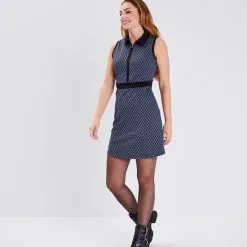 Vib's Robe Trapèze Sans Manches Noir Femme